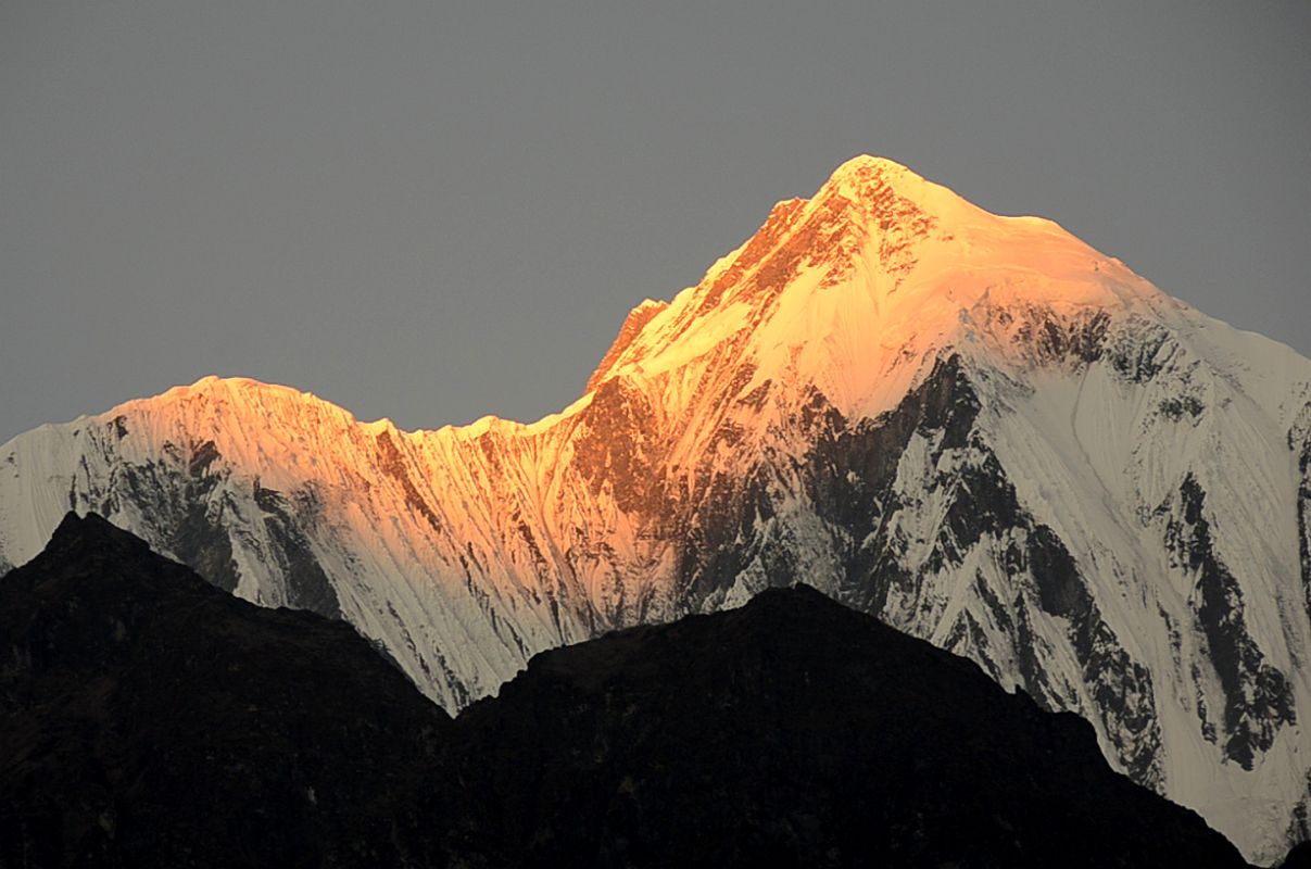 16 Sunrise On Annapurna II From Koto On The Annapurna Circuit 
